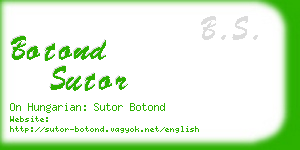 botond sutor business card